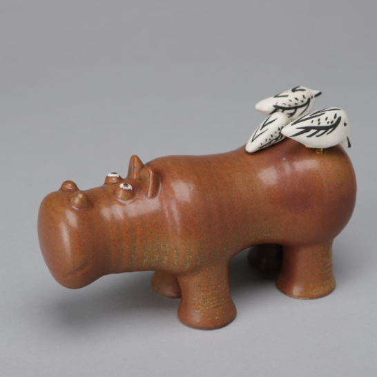 Stora Zoo Series Hippopotamus with Birds