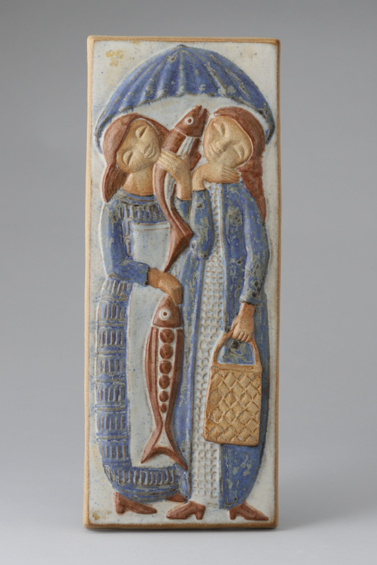 Wall Plate, Fish & Girls