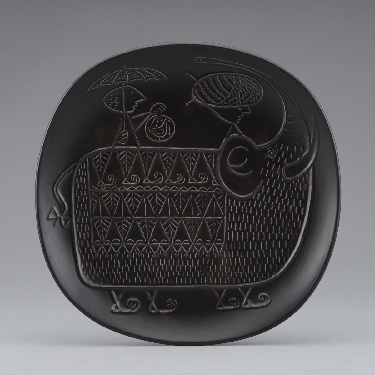 Piazza Elephant Rider Plate