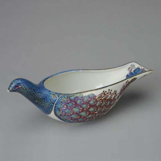 Faience Pheasant Bowl