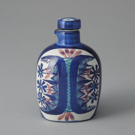 Tenera Series Faience Bottle with Lid