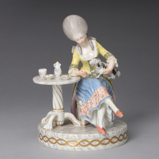 Victorian Lady with Dog