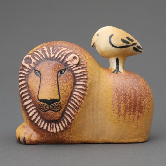 Andra Djur(Other Animals)-Lion with Bird