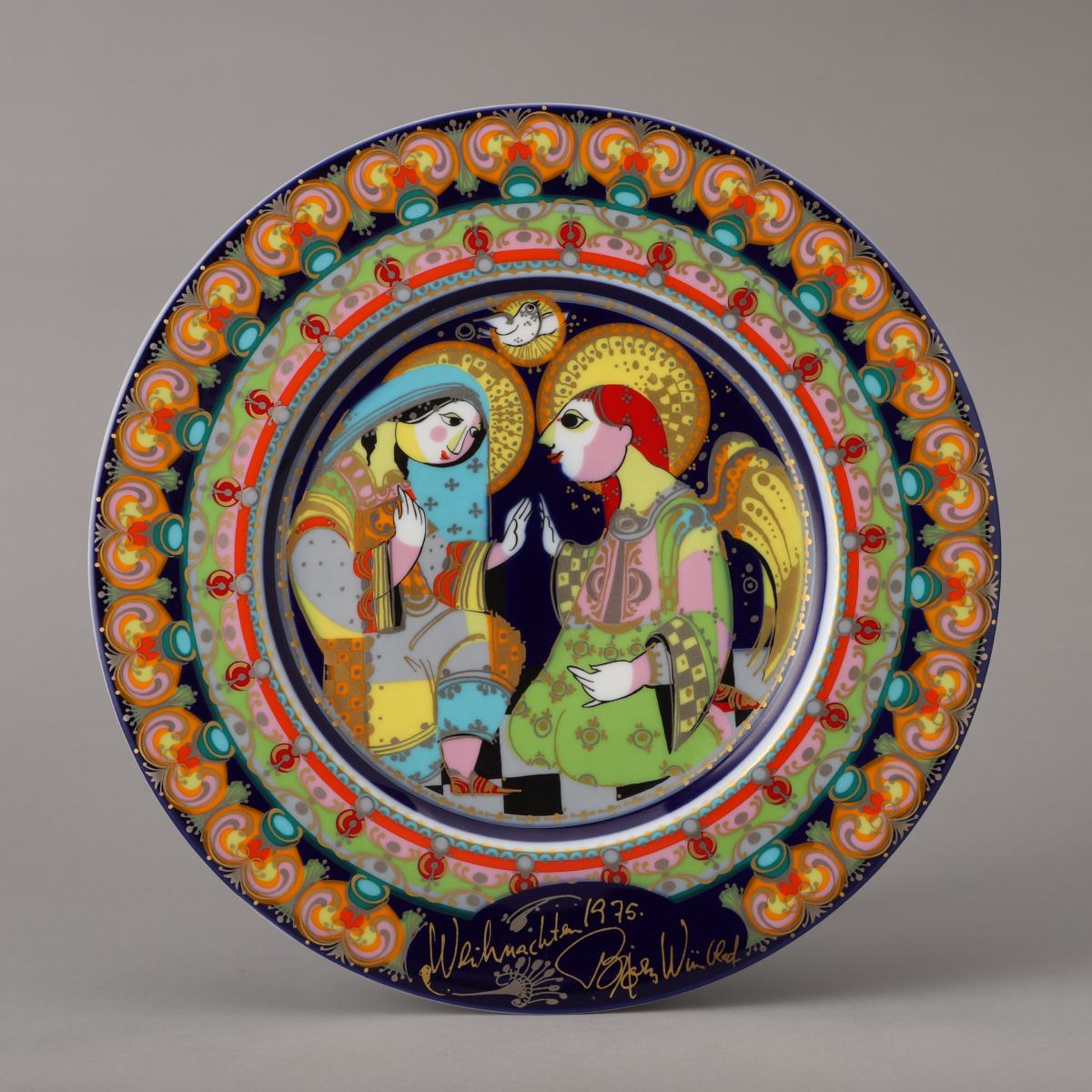 Weihnachtsteller(Christmas Plate) 1976 "The Annunciation"