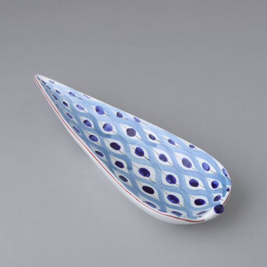 Faience Leaf Dish