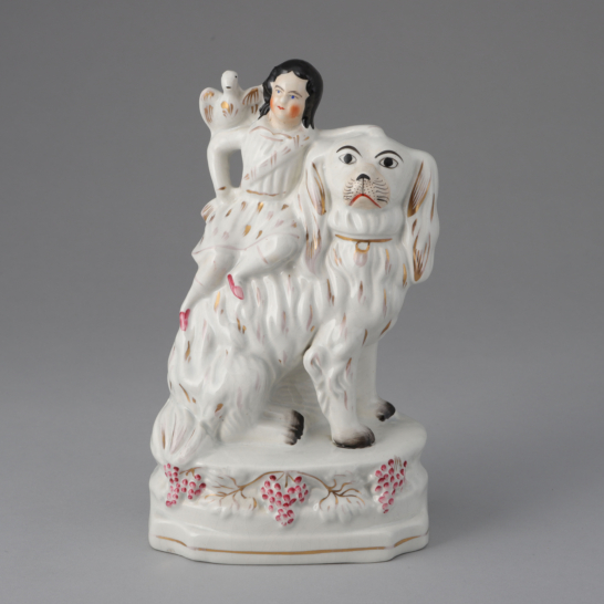 Boy & Bird on Spaniel