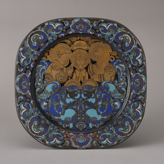 Weihnachtsteller in Glass(Chrisrmas Plate in Glass) 1979 