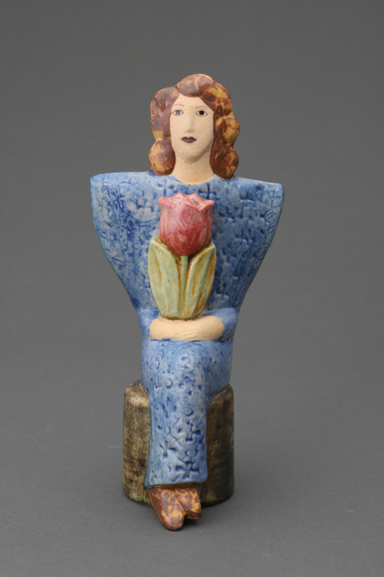 Kvinnor med Attribut (Women with Attributes) Series Lady with Tulip