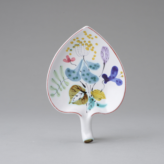 Faience Leaf Dish