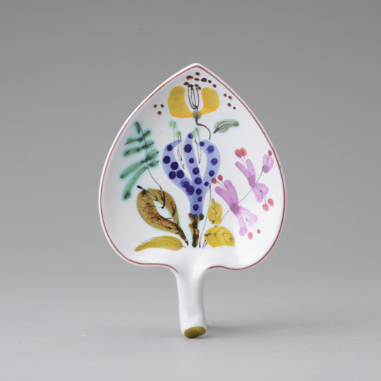 Faience Leaf Dish