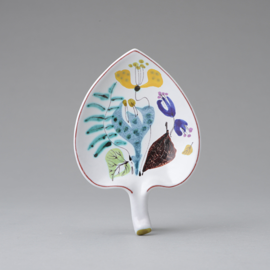 Faience Leaf Dish