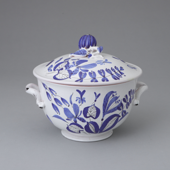 Faience Lidded Bowl