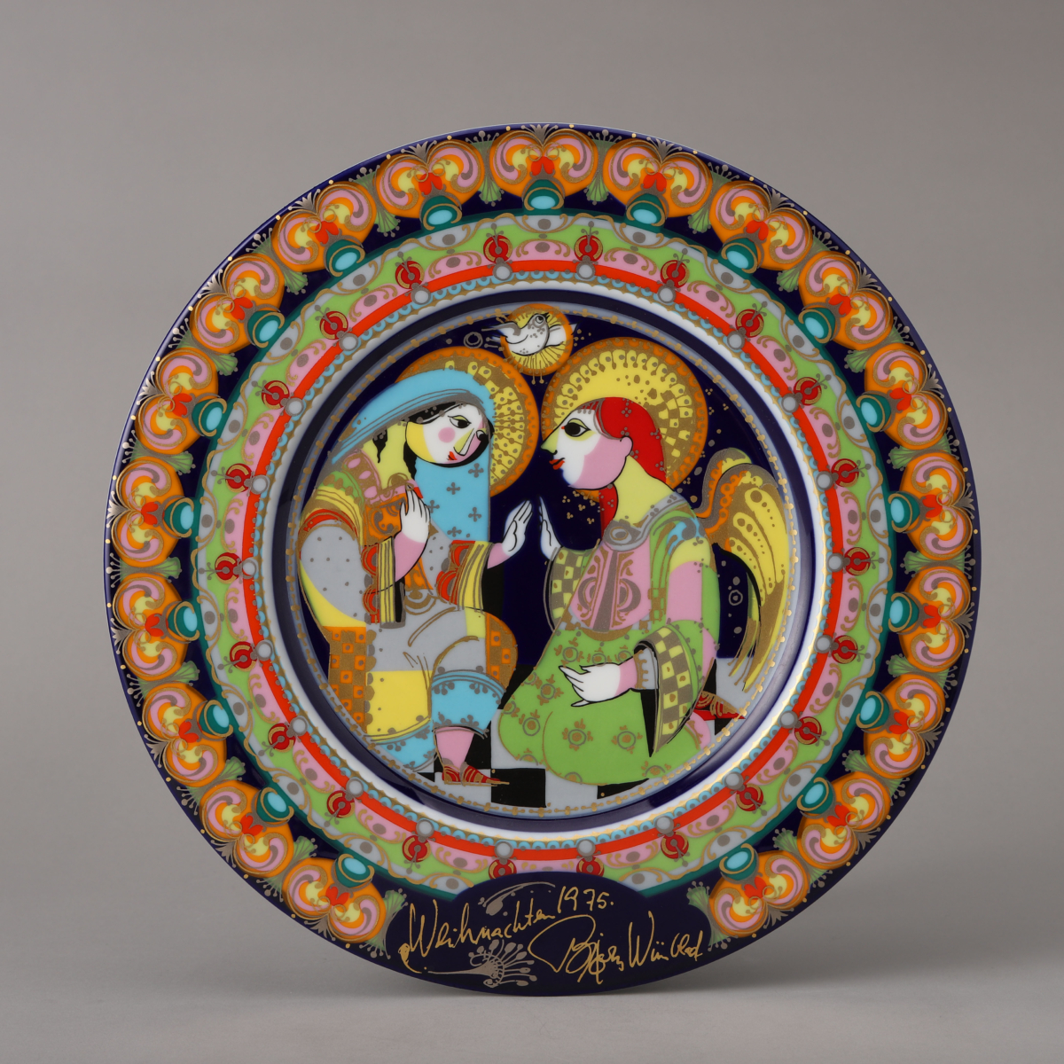 Weihnachtsteller(Christmas Plate) 1975 "The Annunciation"