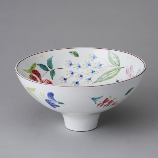 Faience Footed Bowl