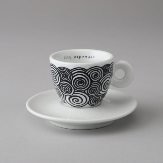 Spirals Espresso Cup & Saucer
