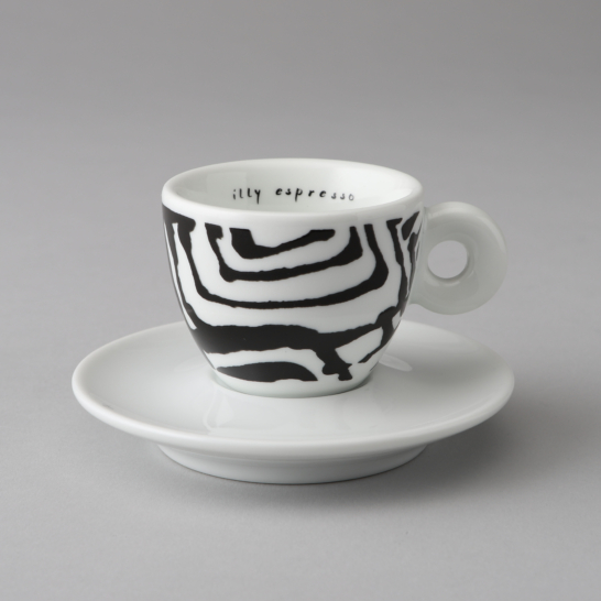 Contour Lines Espresso Cup & Saucer