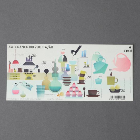 Kaj Franck 100 Vuotta/År Post stamp