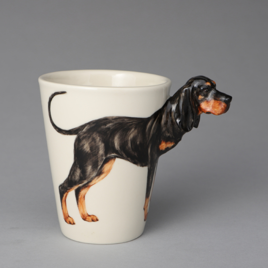 Black and Tan Coonhound Dog Mug