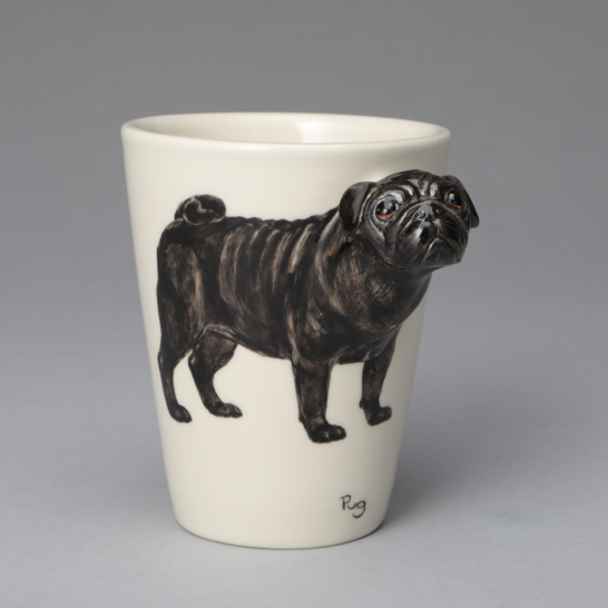 Black Pug Dog Mug