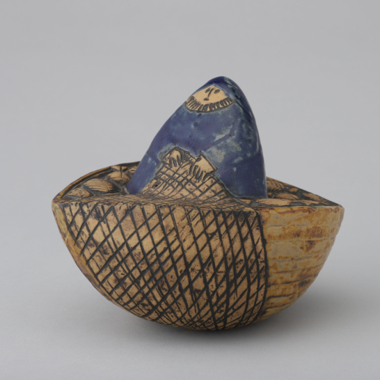 Skulpturer Series Fiskare i båt(Fisherman in boat)