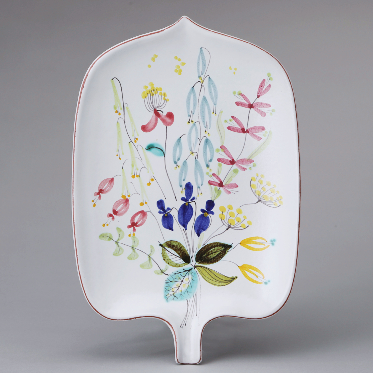 Faience Leaf Dish