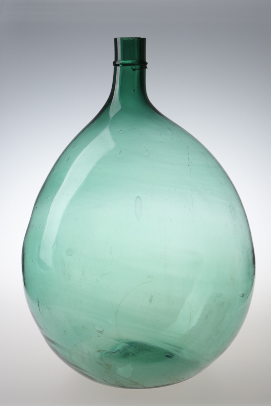 Large Glass Green Bottle