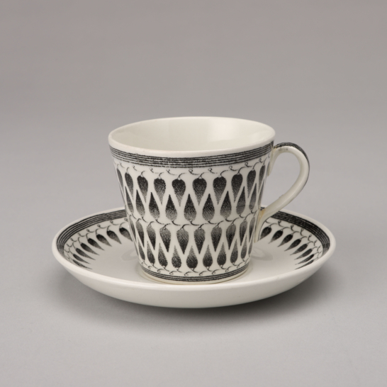 Lillemor Black Coffee Cup & Saucer