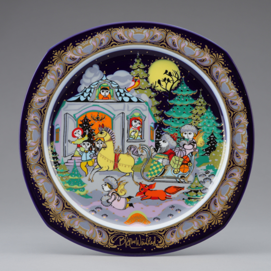 Weihnachtslieder auf Parzellan ’84 (Christmas carols on porcelain 1984) Motiv 2: “Kling, Glöckchen, klingelingeling”