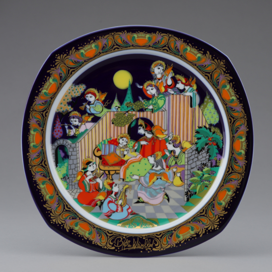 Weihnachtslieder auf Parzellan ’87 (Christmas carols on porcelain 1987) Motiv 5: “O du fröhliche”