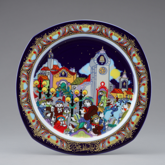 Weihnachtslieder auf Parzellan ’88 (Christmas carols on porcelain 1988) Motiv 6: “Süβer die Glöcken nie Klingen”