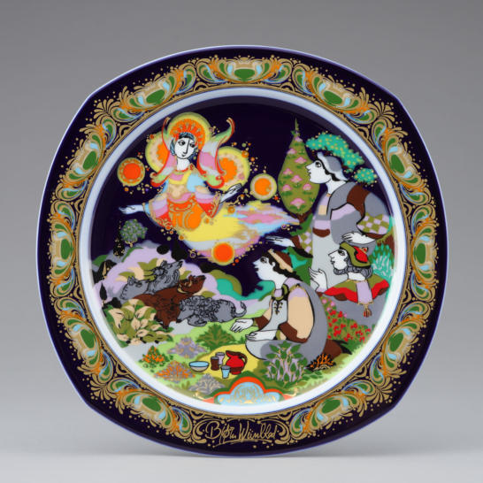 Weihnachtslieder auf Parzellan ’91 (Christmas carols on porcelain 1991) Motiv 9: “Kommet, ihr Hirten”