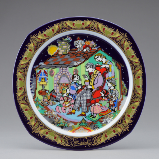 Weihnachtslieder auf Parzellan ’92 (Christmas carols on porcelain 1992) Motiv 10: “Morgen, Kinder wird's was geben”