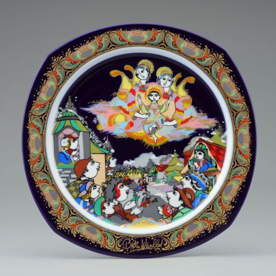 Weihnachtslieder auf Parzellan ’93 (Christmas carols on porcelain 1993) Motiv 11: “Alle Jahre wieder”