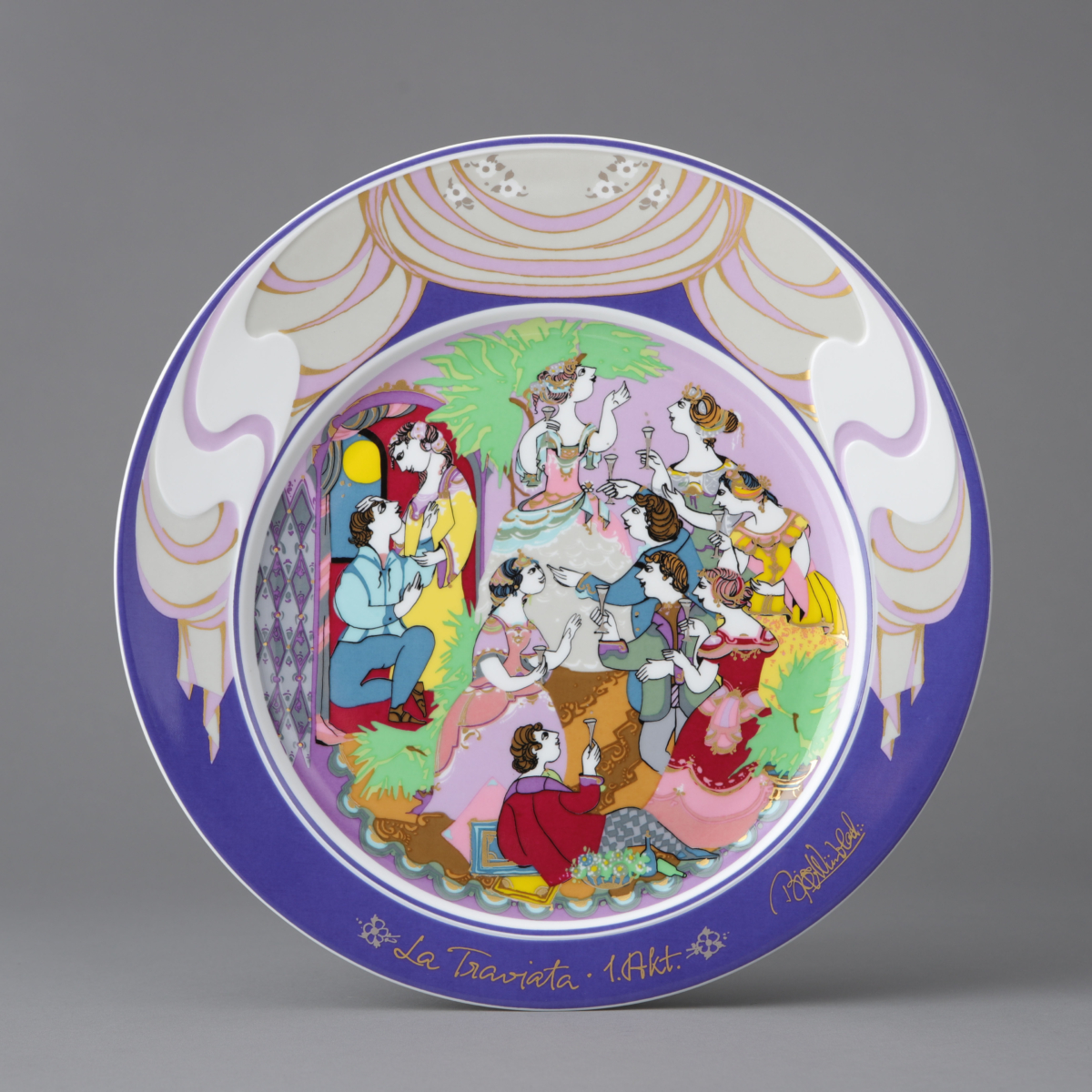 "La Traviata 1 Act" Plate