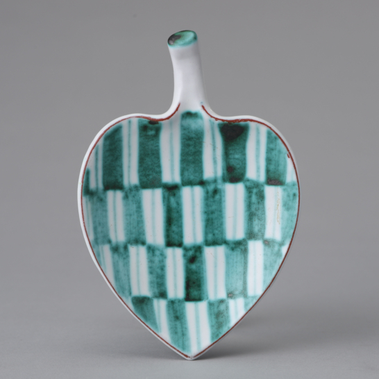 Faience Leaf Dish