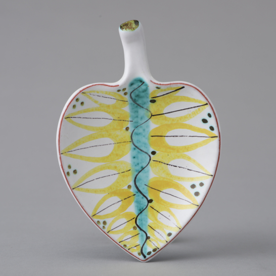 Faience Leaf Dish