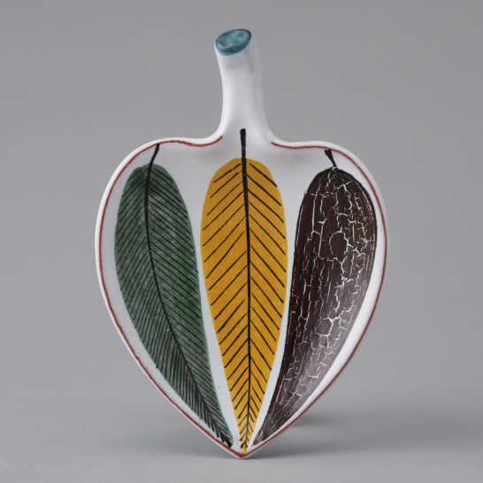 Faience Leaf Dish