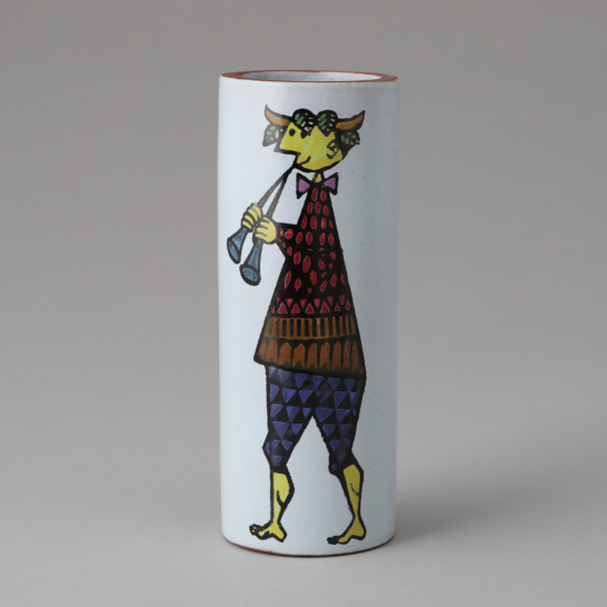 Faience Karneval Series Vase