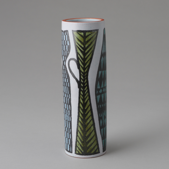 Faience Karneval Series Vase