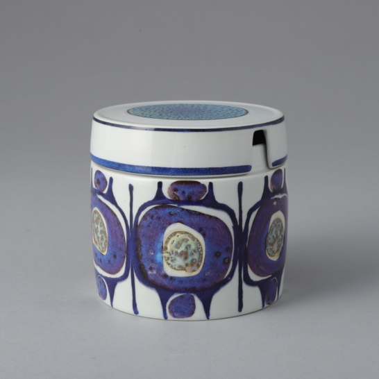 Tenera Series Faience Jar with Lid