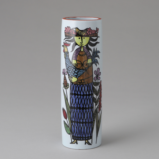 Faience Karneval Series Vase