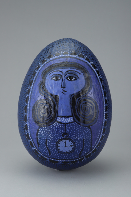 Egg-Shaped with Decor of Lady