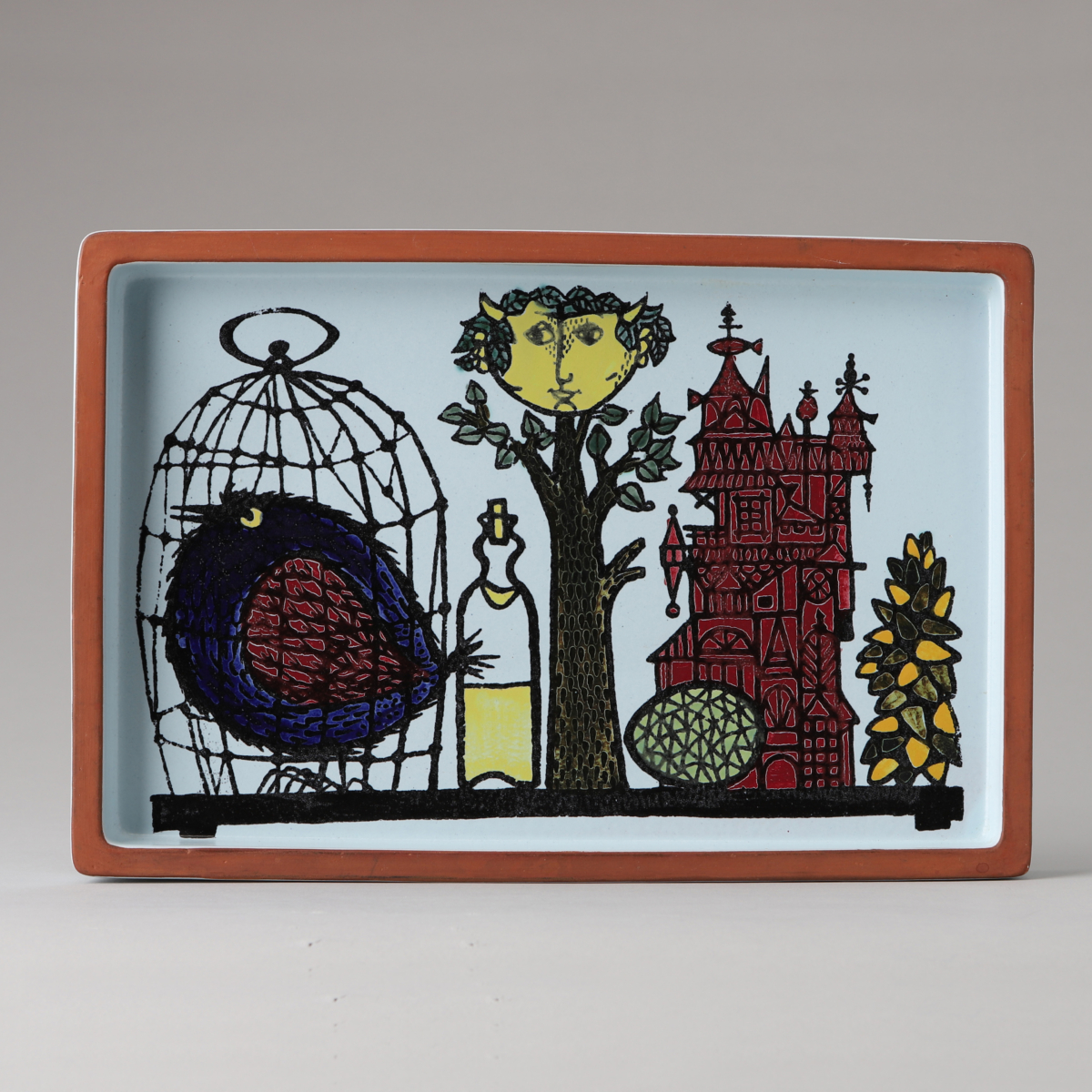 Faience Karnival Series Dish