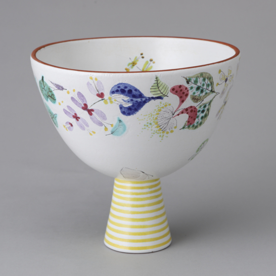 Faience Footed Bowl