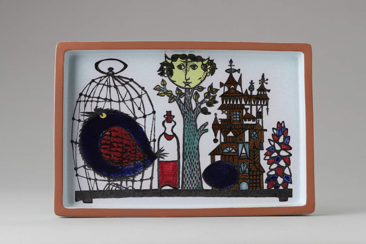 Faience "Karnival" Series Dish