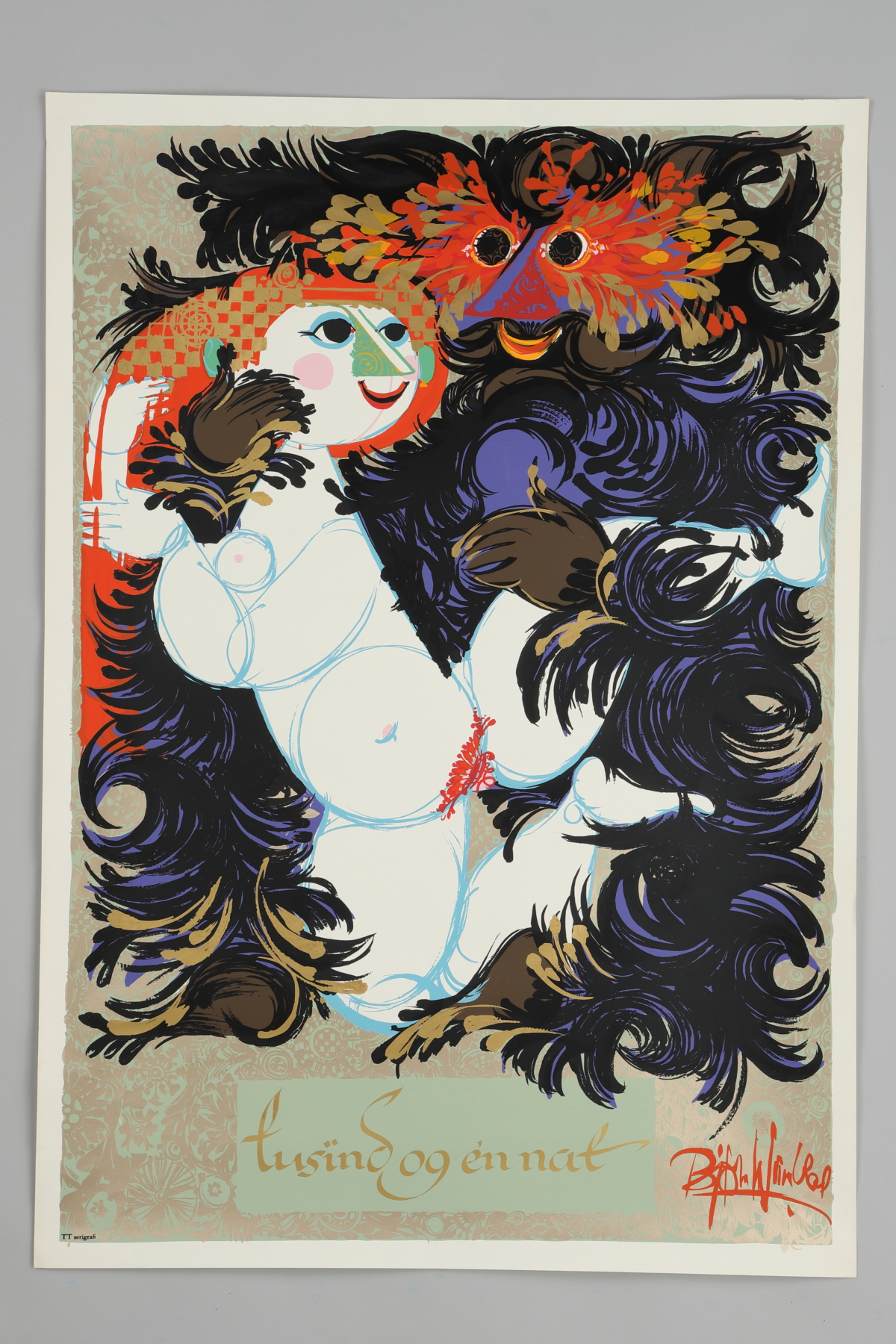 "Tusind og en Nat" Lithograph