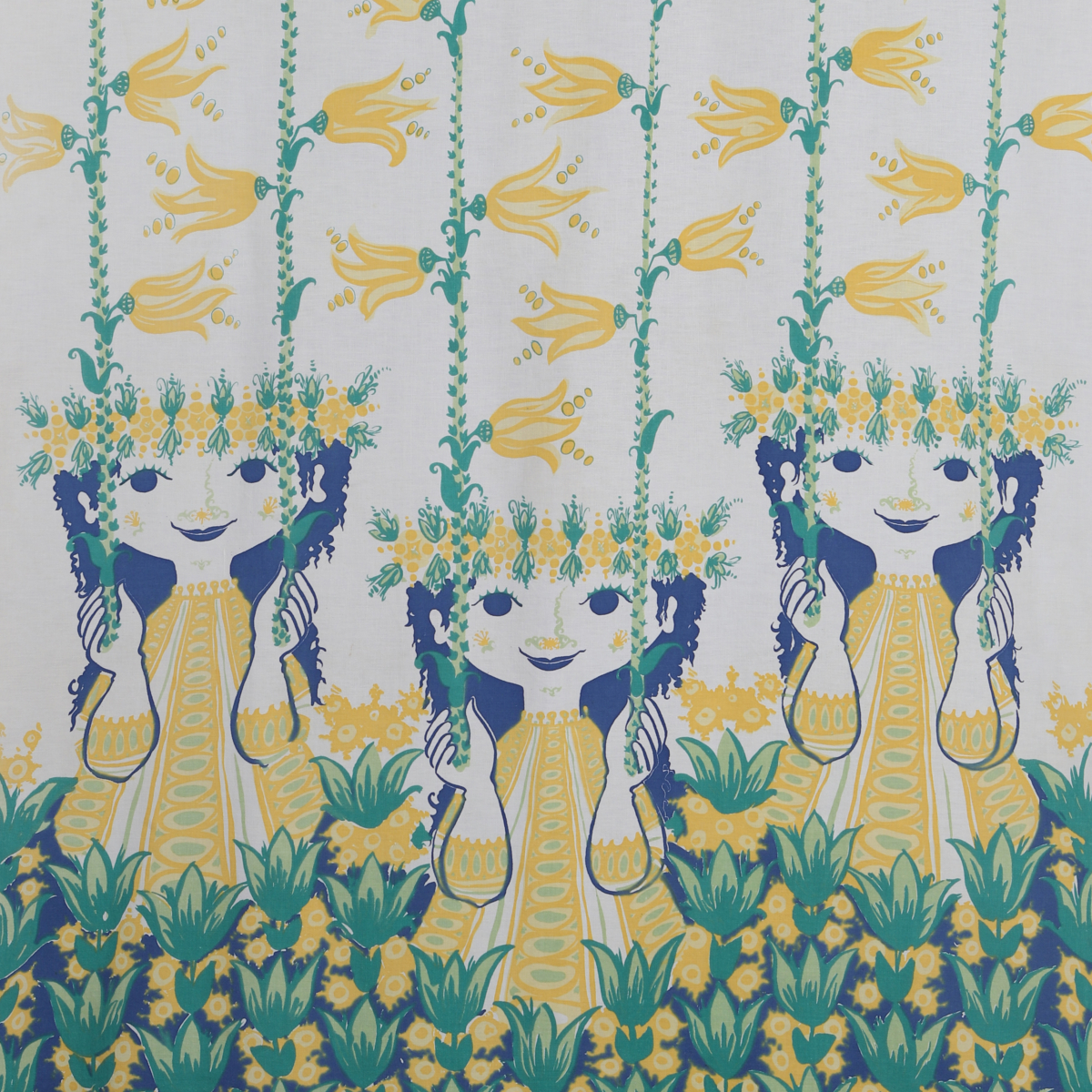 "Flicka på Ängen" Fabric Wall Hanging