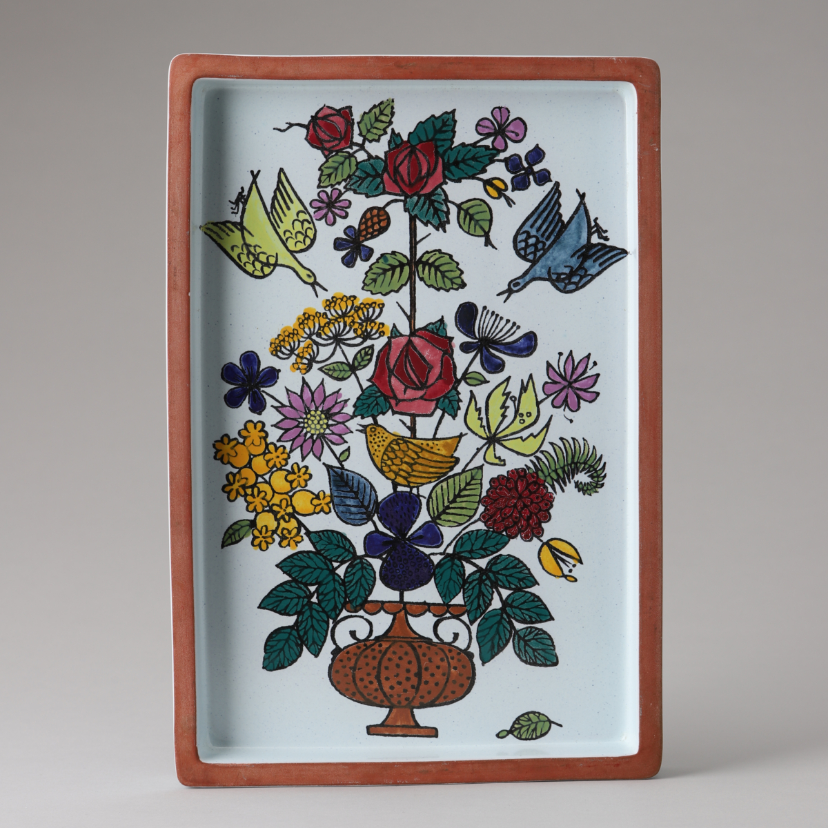 Faience "Karnival" Series Dish