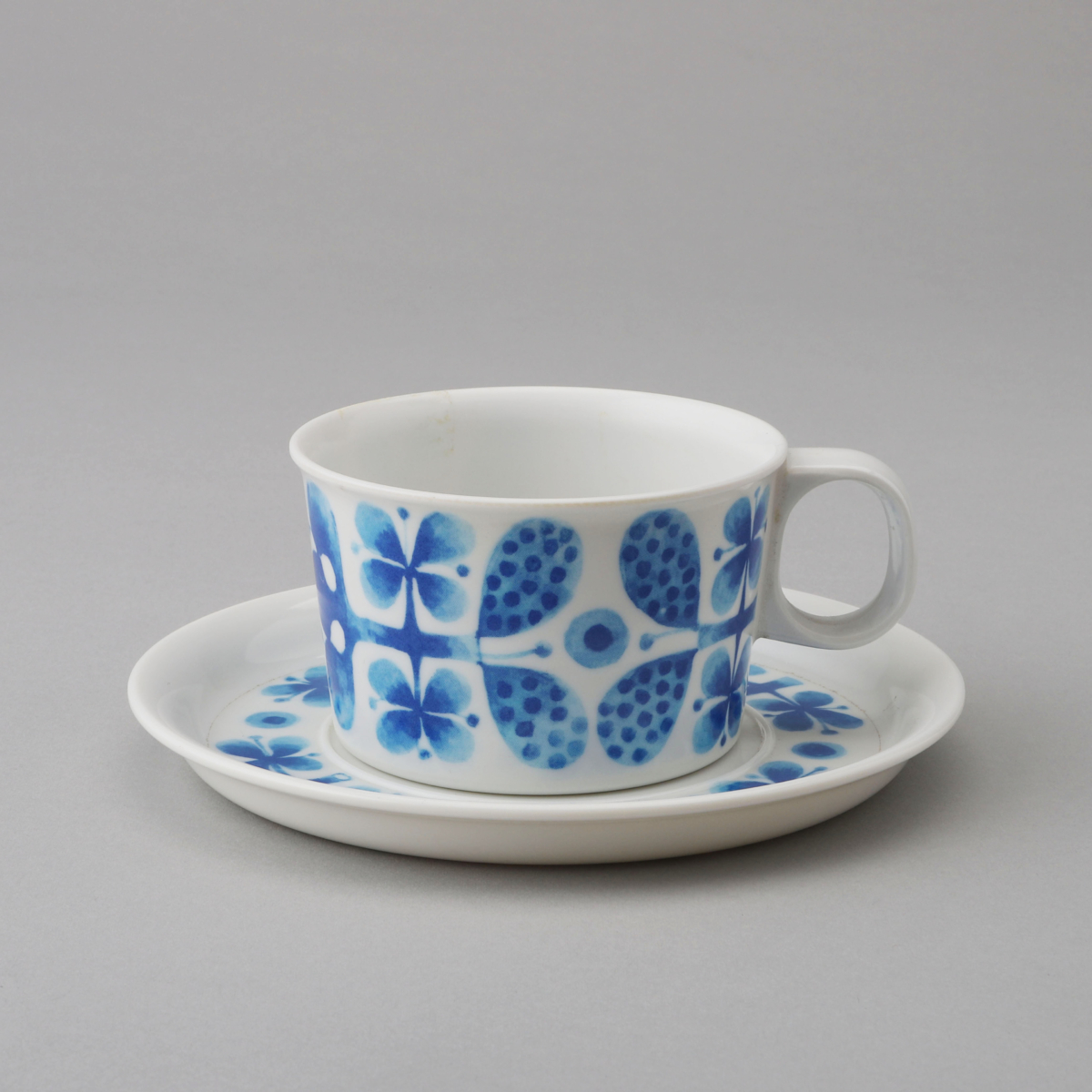 "Ornamin_Blues" Cup & Saucer