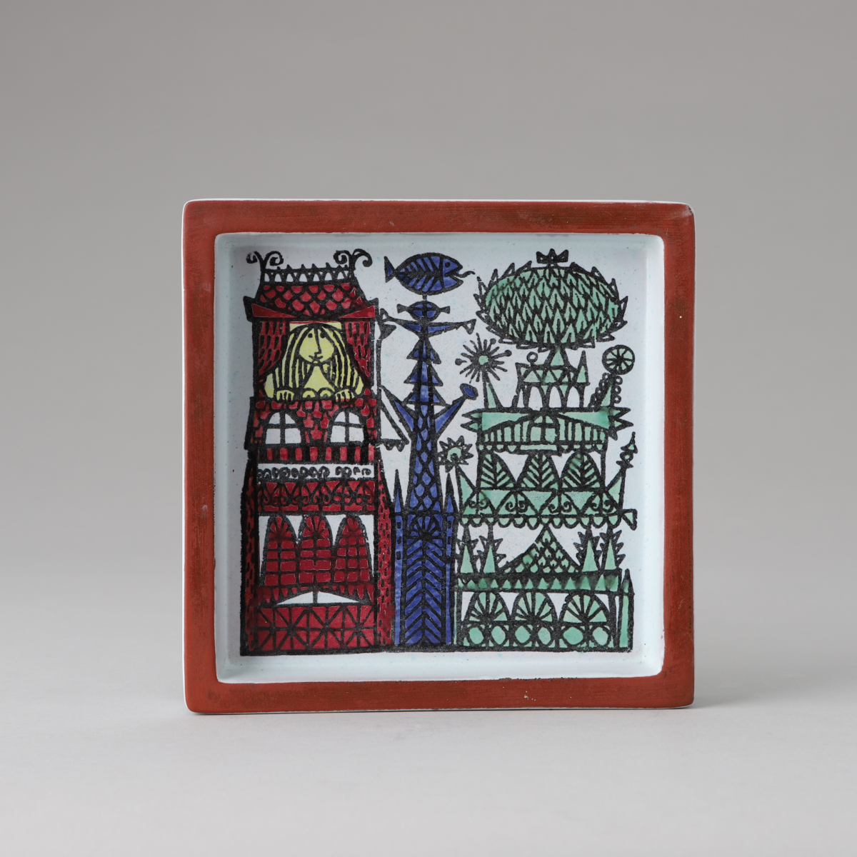 Faience "Karnival" Series Vase